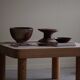 Square coffee table in solid pine with solid legs by Rainer Daumiller, mid-20th century brutalist style.