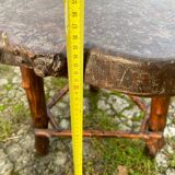 Coffee table log Elm burl? brutalist work 60s 70s