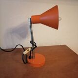 Bedside lamp articulated desk 1960 orange