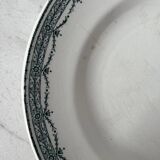 Set of 4 flat ironstone plates St Armand Magali