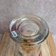 Vintage pressed glass vase – colourful floral decoration – France