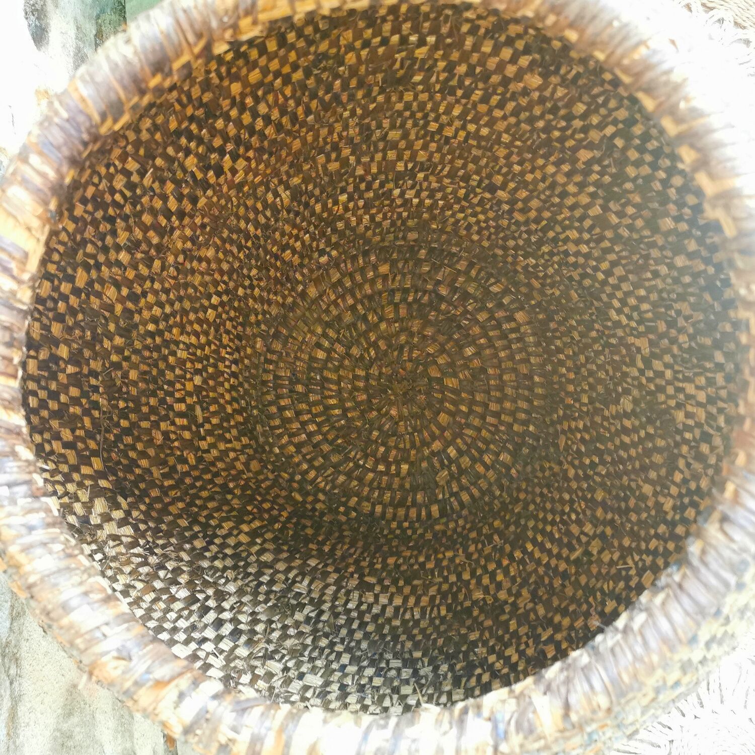 Grain basket, burgundy