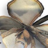 Metal flowers floor lamp