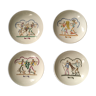 Gio ponti richard ginori, 'the four seasons' rare set of 4 plates