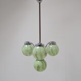 Art deco chrome chandelier,1930's.