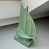 Sailboat Le Jan Louviere art deco figurine
