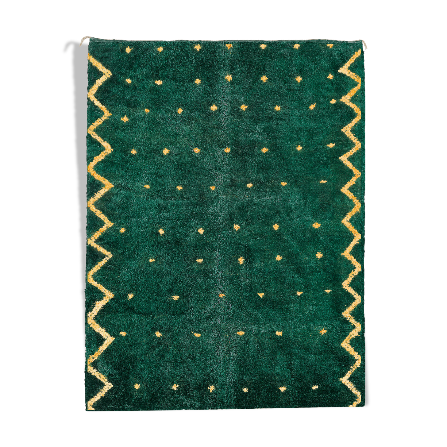 Modern Moroccan carpet green