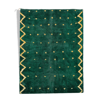 Tapis marocain moderne vert