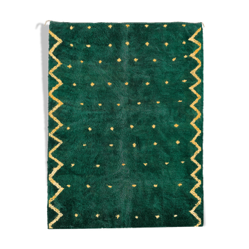 Modern Moroccan carpet green