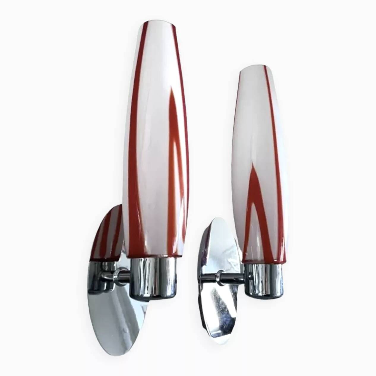 Vintage chrome wall lights
