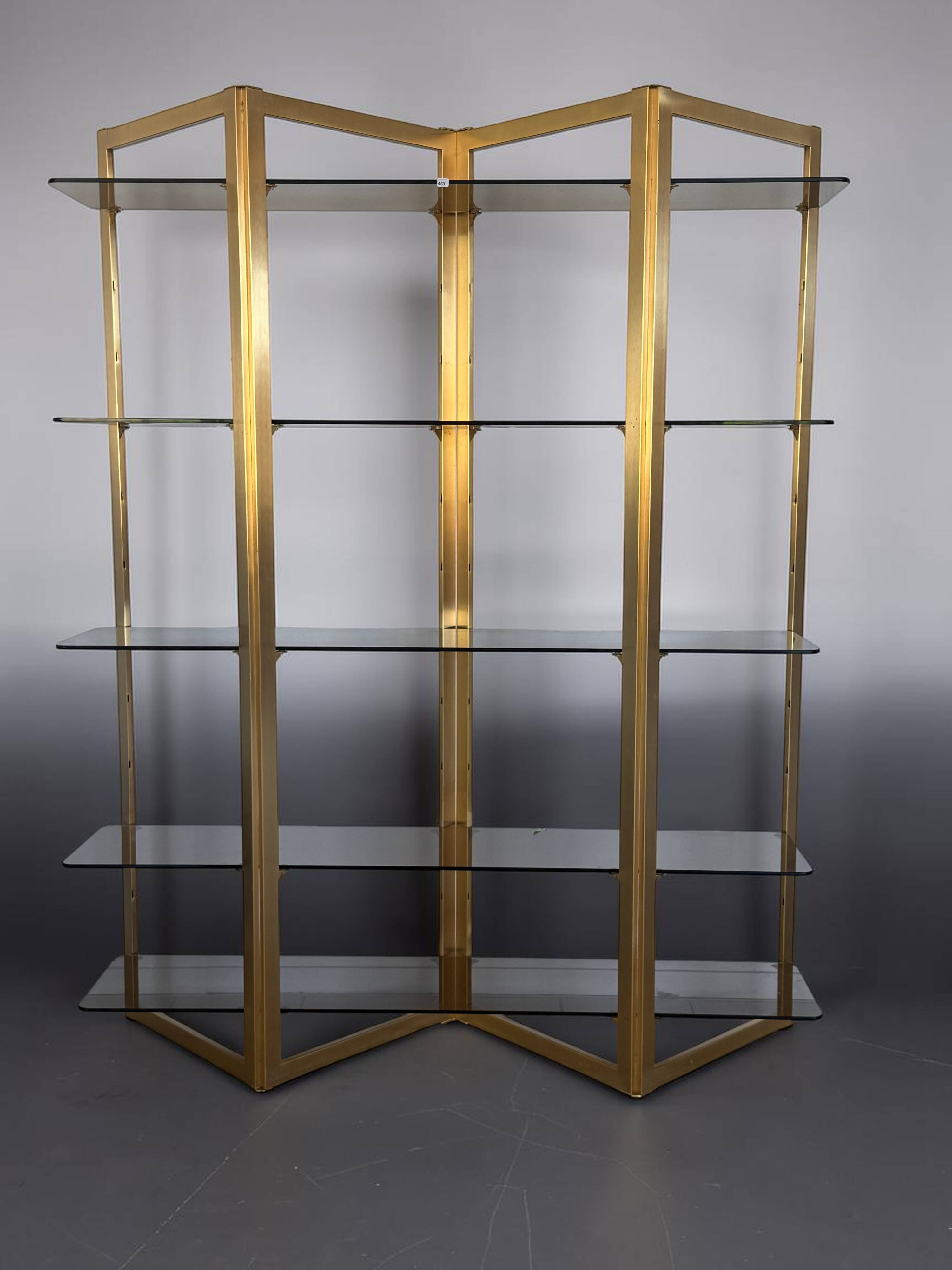 1970s "ARTELANO" SHELF FOR ROCHE BOBOIS IN THE FORM OF A SCREEN
