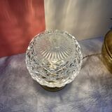 Vintage table lamp in chiseled glass - pineapple model