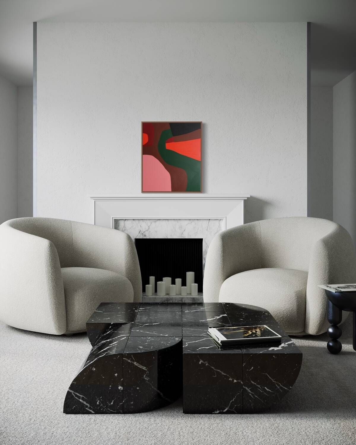 Abstract painting no. 4 on stretched canvas