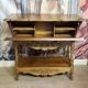Bread trough / carved walnut – animated scene decoration – early 20th century