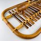 Bamboo and rattan coat rack in mid-century style attributed to Olaf Von Bohr, Italy, 1950s.