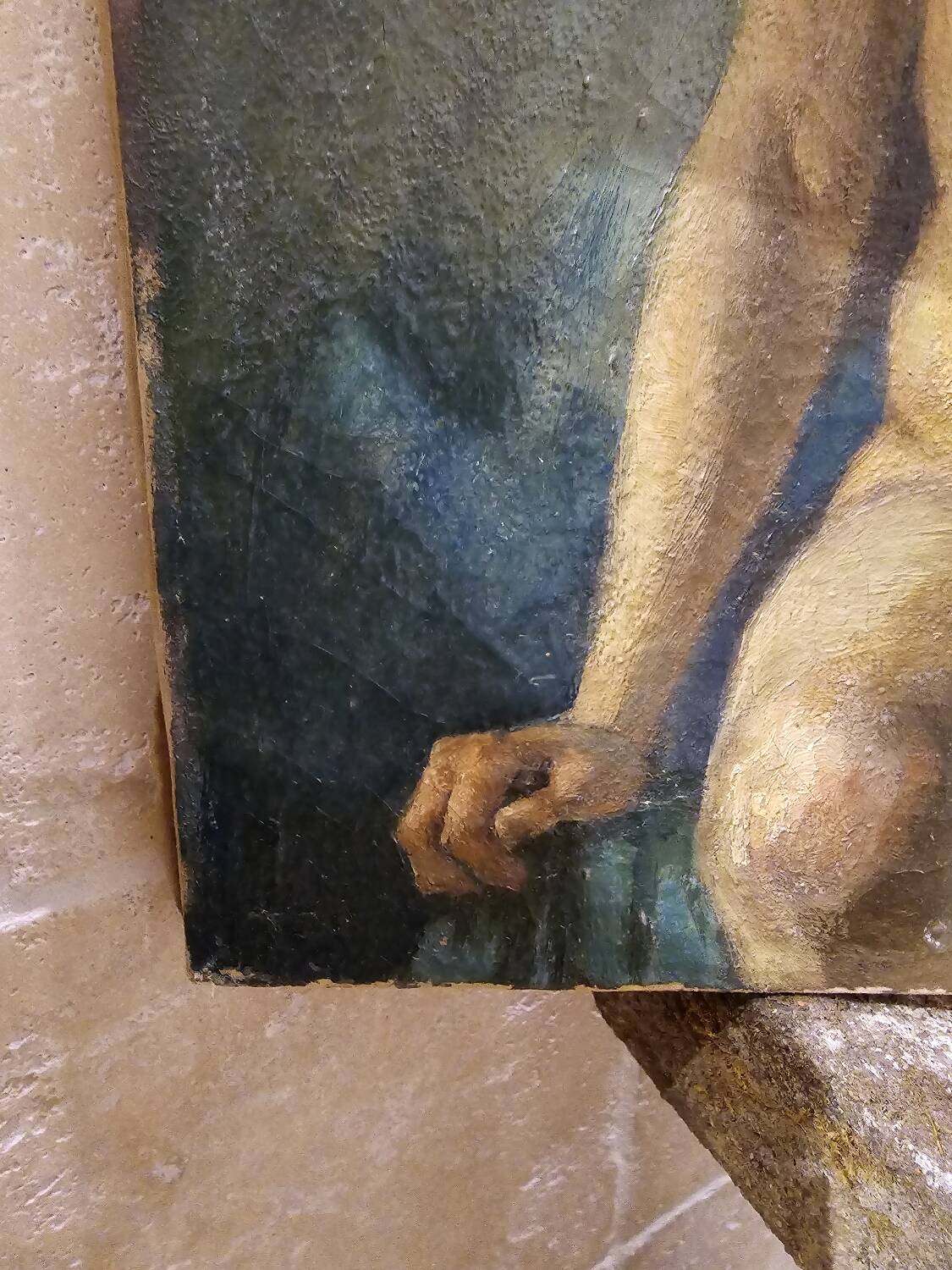 Nude oil painting
