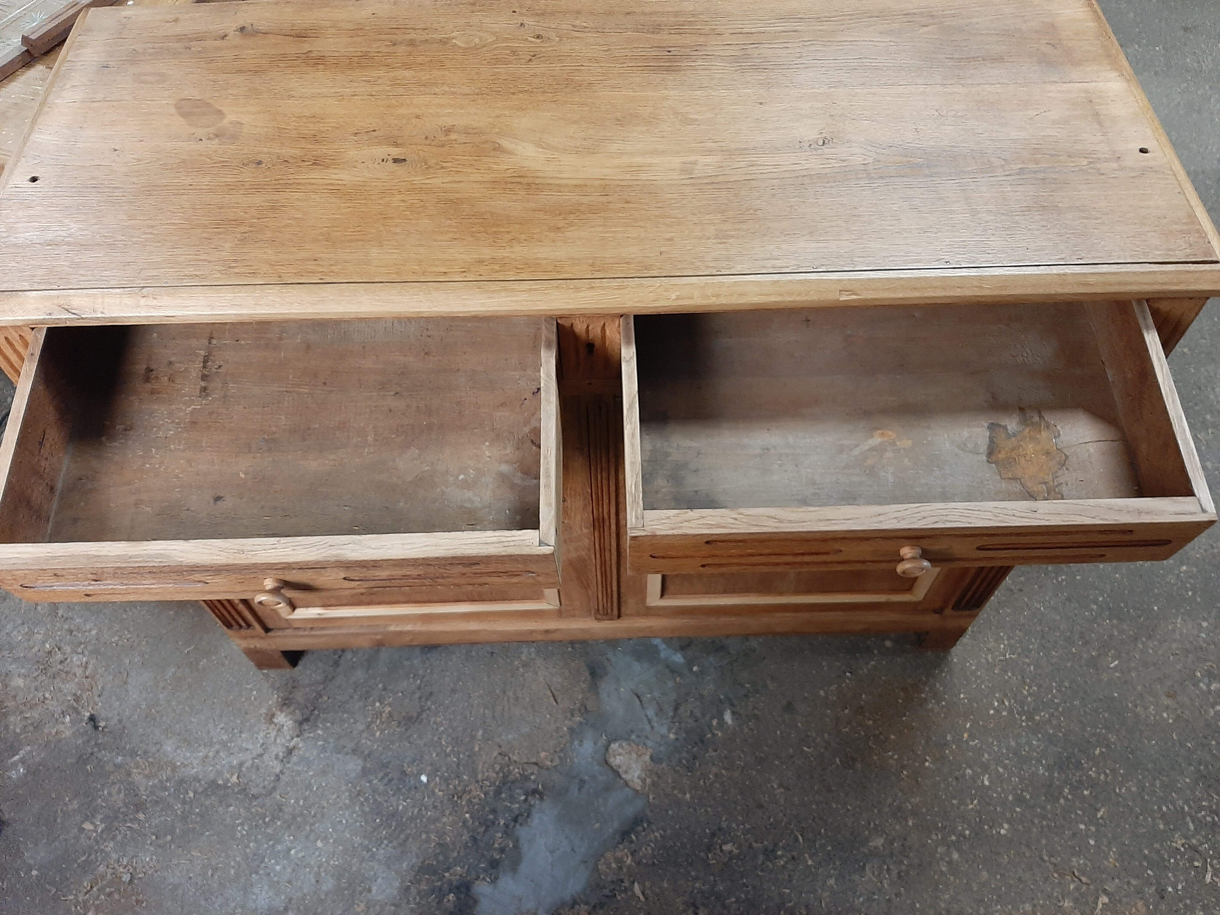 Solid oak buffet