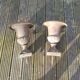 Pair of cast iron Medici vases