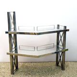 Steel console made in Italy, 1970s