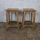 Pair of oak stools (handcrafted)