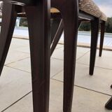 Baumann dining table and 6 Gondola chairs