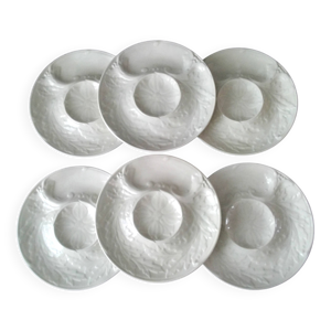 6 assiettes à artichauts