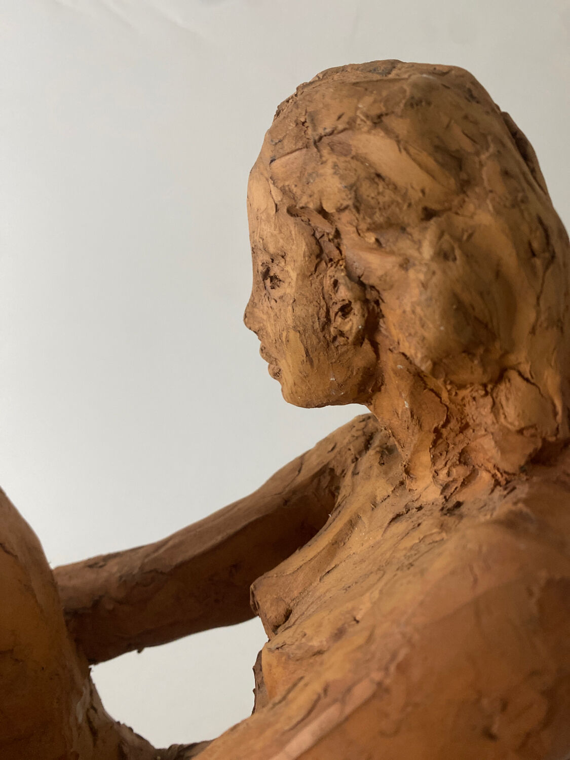 Nude Woman - Ceramic clay sculpture