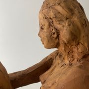 Femme nue - Sculpture en terre céramique