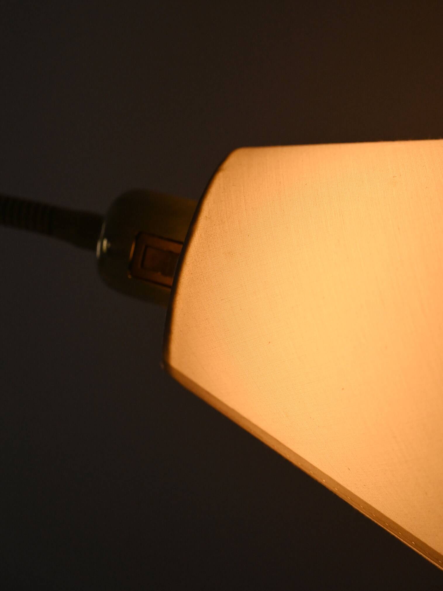 Scandinavian vintage gold floor lamp