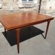 Scandinavian teak table expandable