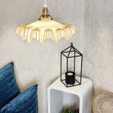 Vintage opaline pendant lamp