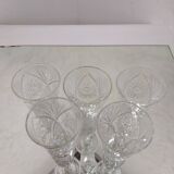 Cut crystal champagne flutes
