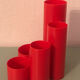 Penrex Swiss office organizer vintage orange pencil pot