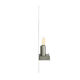 Brushed stainless steel wall lamp