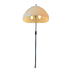 Vintage Dijkstra mushroom floor lamp with white acrylic glass shade.