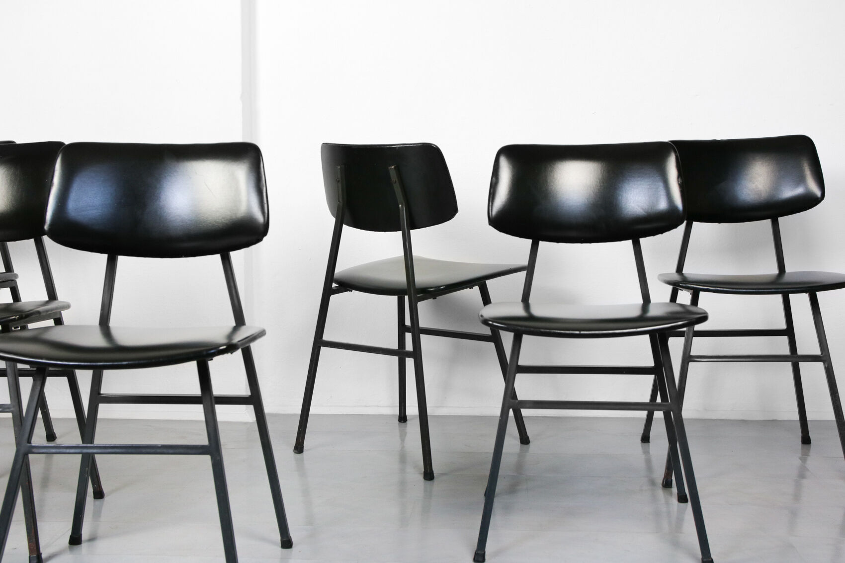 Mid-Century Minimalist Dining / Desk Chairs, Set of 2