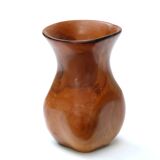 Asymmetrical wooden vase, 60s