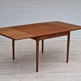 1960, Danish design, unfolded dining table, teak wood.