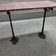Cast iron and marble peddler's table