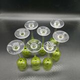 Service de 8 verres liqueur en cristal