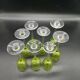 Service de 8 verres liqueur en cristal