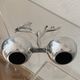 Polished aluminium servant