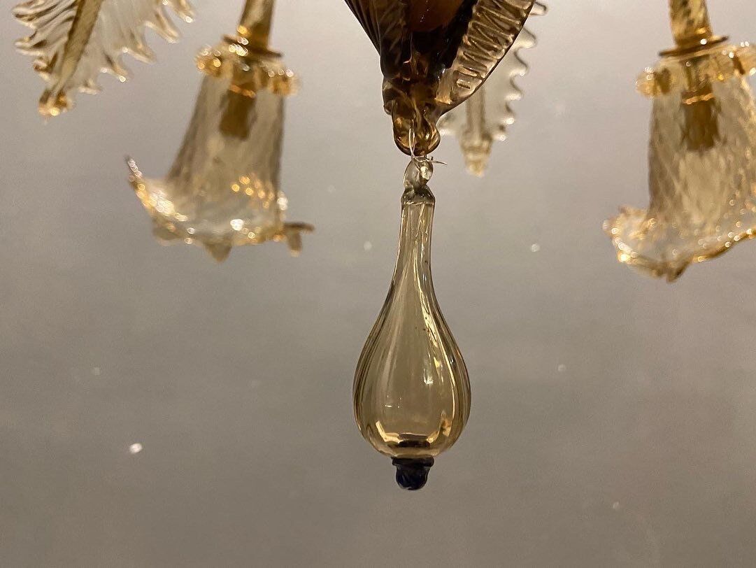 Venetian glass chandelier, 1960s