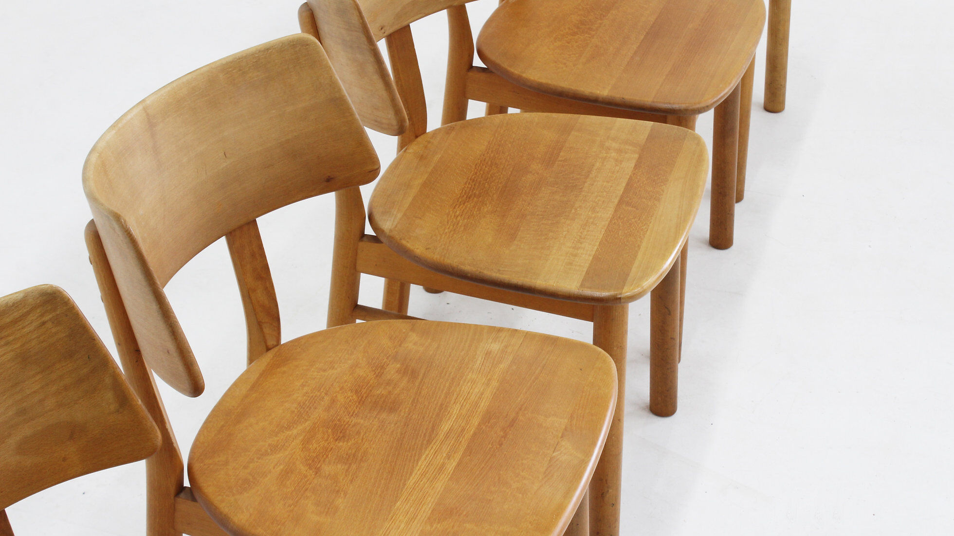 Vintage Danish mid-century dining chairs set of 6
