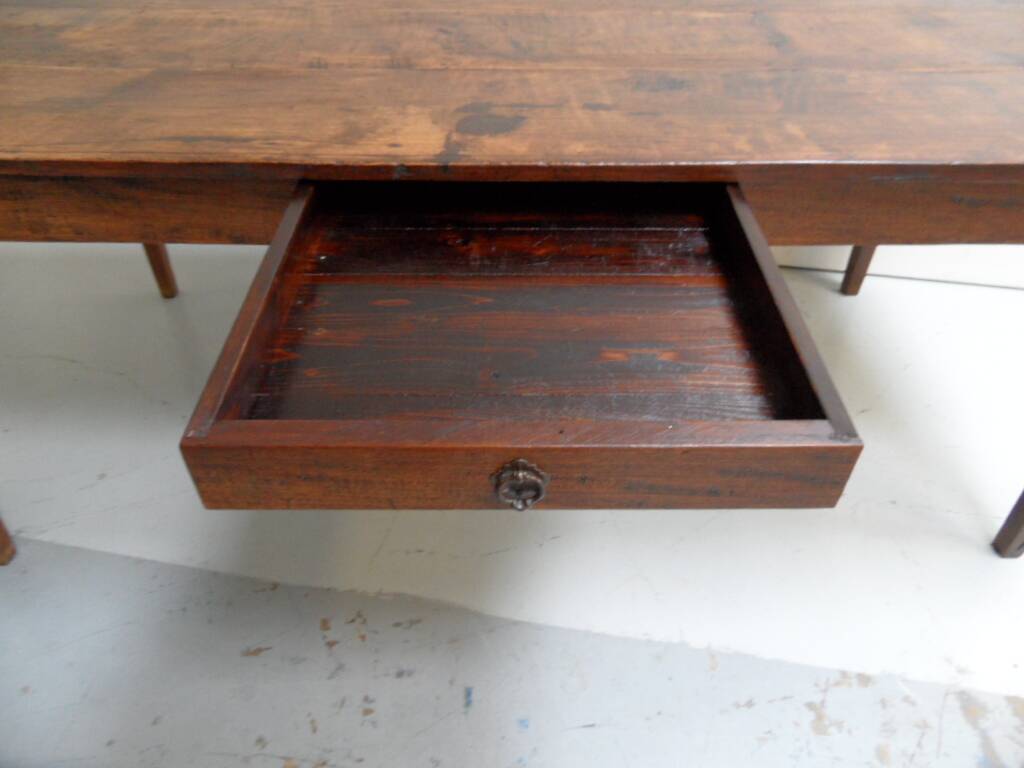 Antique French oak dining table