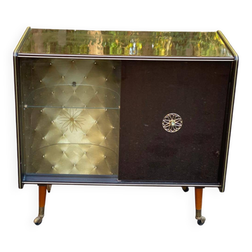 Meuble bar vintage Prinz lumineux années 60