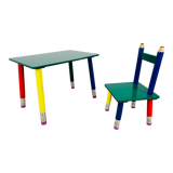 Pierre Sala desk and pencil chair for children