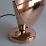 Bauhaus copper table lamp, Czechoslovakia, 1930s.