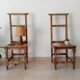 Paire de chaises anciennes prie Dieu XIXeme