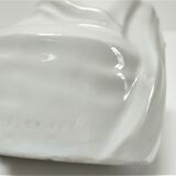 Anthropomorphic porcelain pot signed Baylac late nineteenth early twentieth